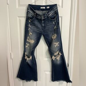 KanCan Jeans Size 30, Distressed Flare, Bootcut, Stretch